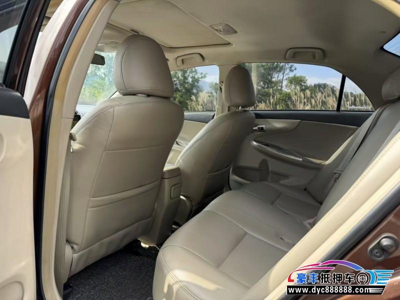 13年丰田卡罗拉轿车抵押车出售