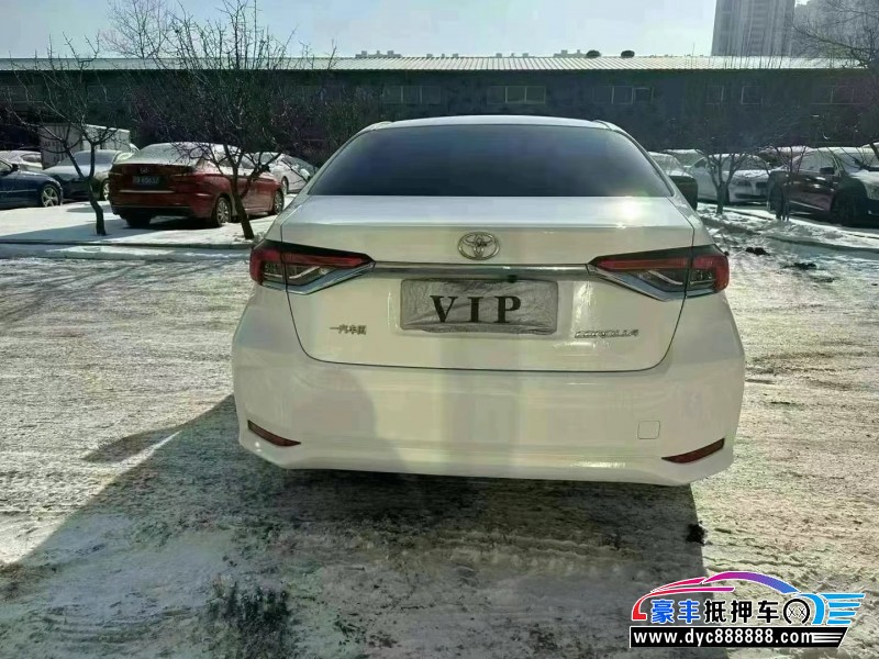 22年丰田卡罗拉轿车抵押车出售