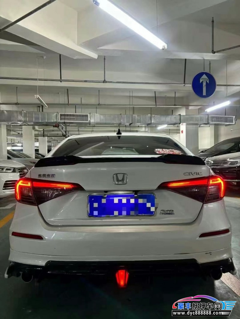 23年本田思域轿车抵押车出售