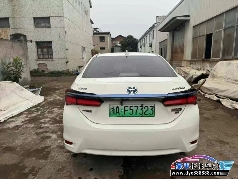 19年丰田卡罗拉轿车抵押车出售