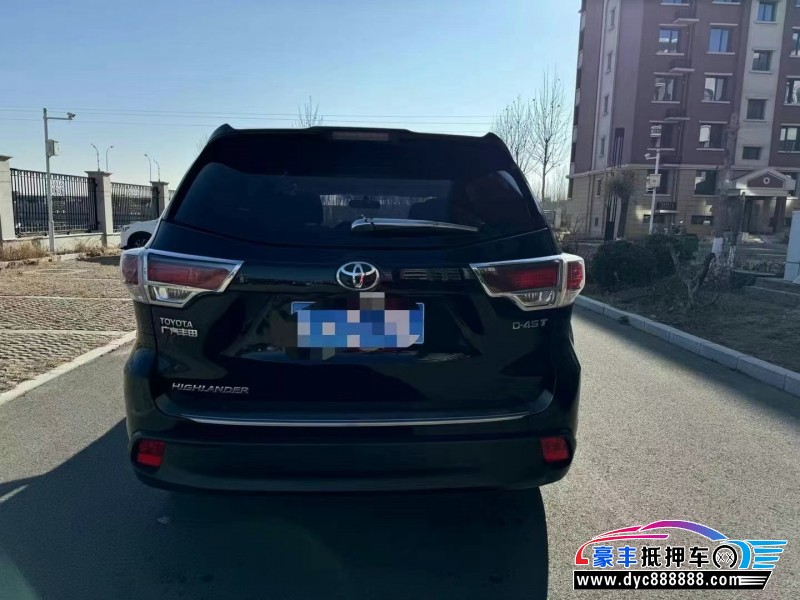 16年丰田汉兰达轿车抵押车出售