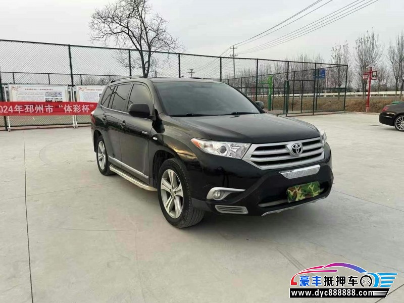 14年丰田汉兰达轿车抵押车出售