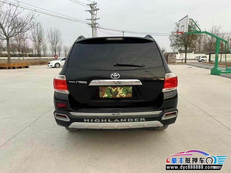 14年丰田汉兰达轿车抵押车出售