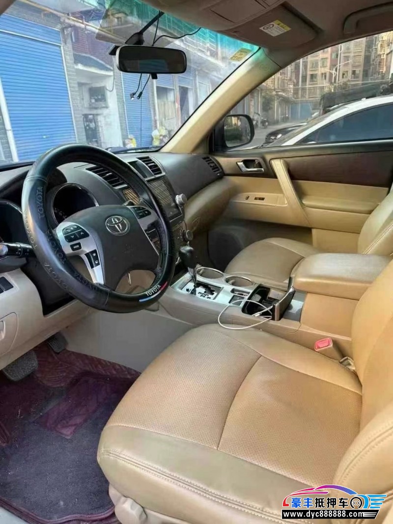 15年丰田汉兰达SUV抵押车出售