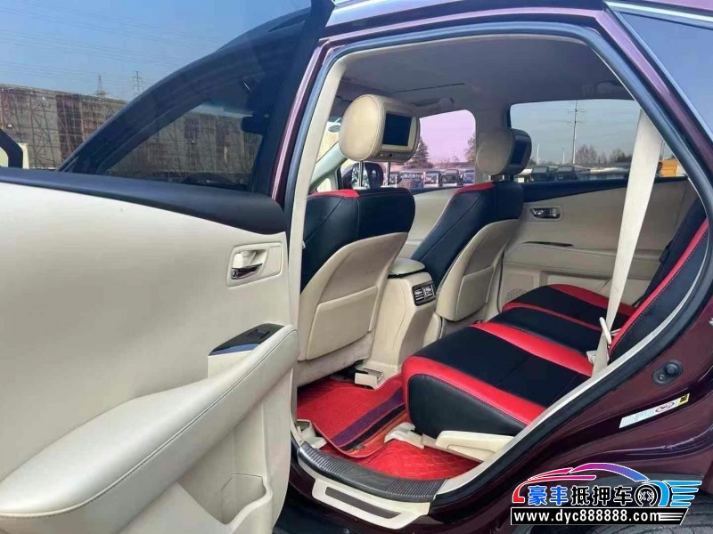 12年雷克萨斯RX轿车抵押车出售