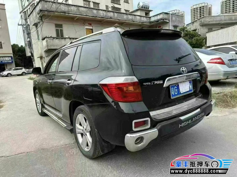 12年丰田汉兰达轿车抵押车出售