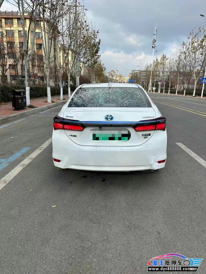 19年丰田卡罗拉轿车抵押车出售