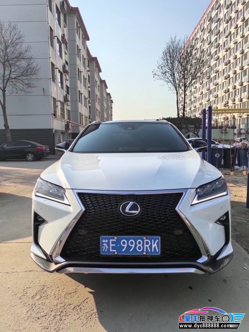 18年雷克萨斯RX轿车抵押车出售