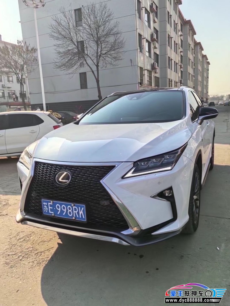 18年雷克萨斯RX轿车抵押车出售