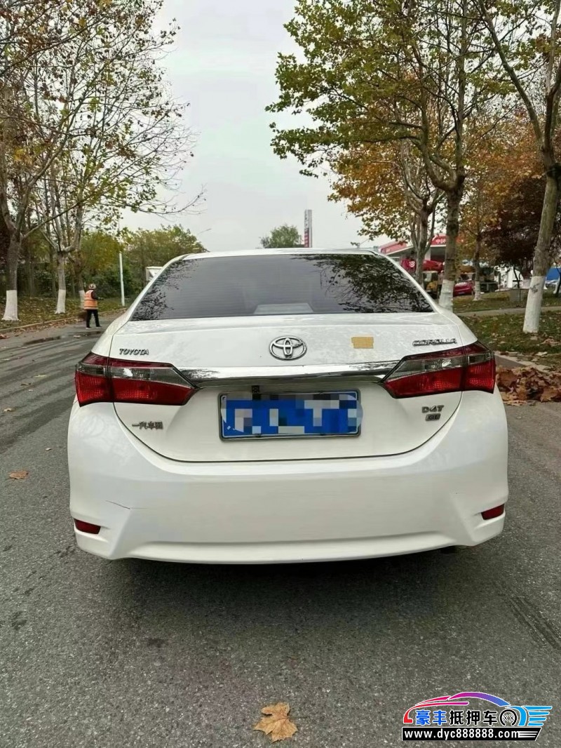 17年丰田卡罗拉轿车抵押车出售