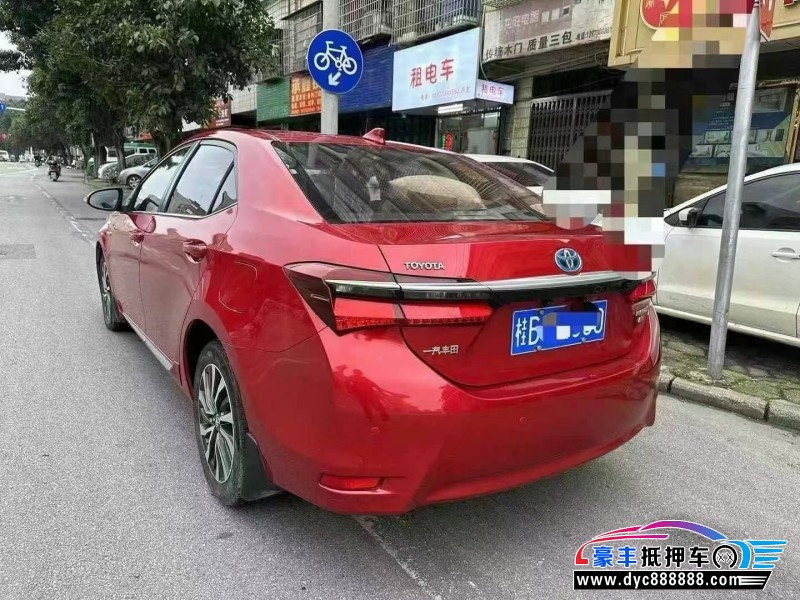 17年丰田卡罗拉轿车抵押车出售