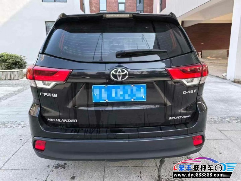 21年丰田汉兰达轿车抵押车出售