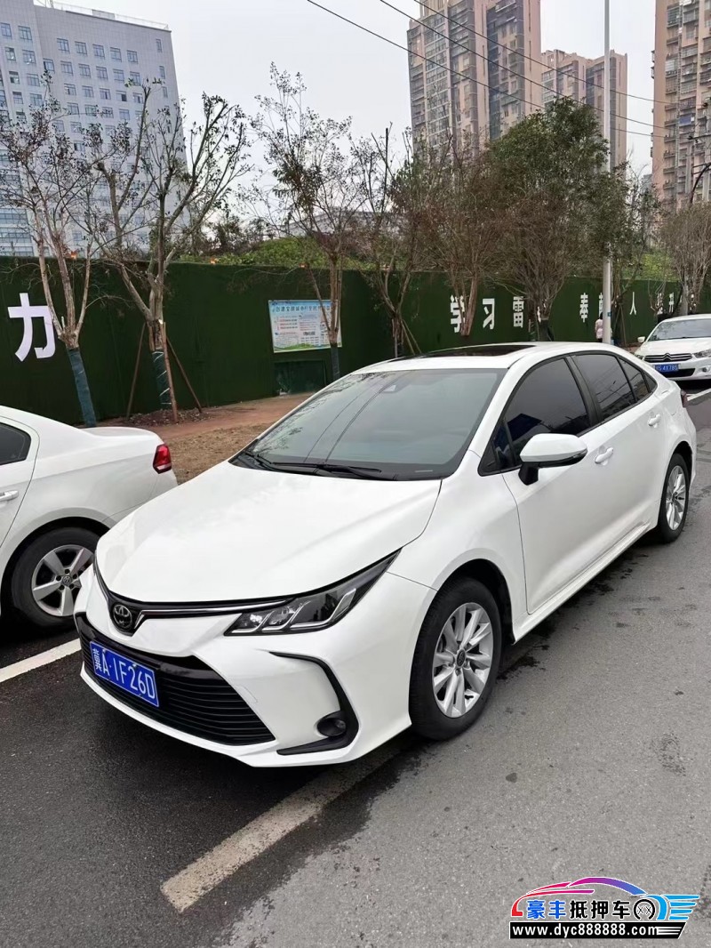 23年丰田卡罗拉轿车抵押车出售