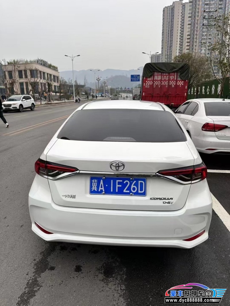 23年丰田卡罗拉轿车抵押车出售