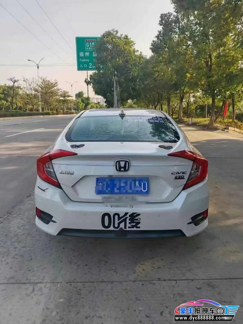 19年本田思域轿车抵押车出售