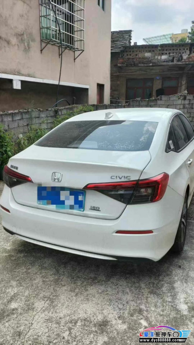 22年本田思域轿车抵押车出售