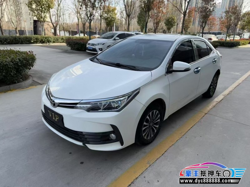 19年丰田卡罗拉轿车抵押车出售