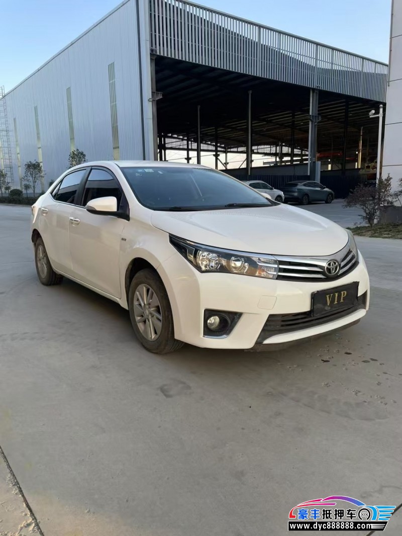 17年丰田卡罗拉轿车抵押车出售