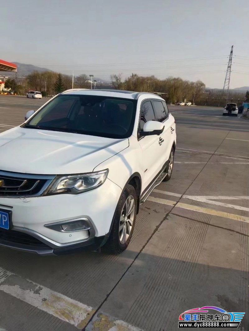 18年吉利博越轿车抵押车出售