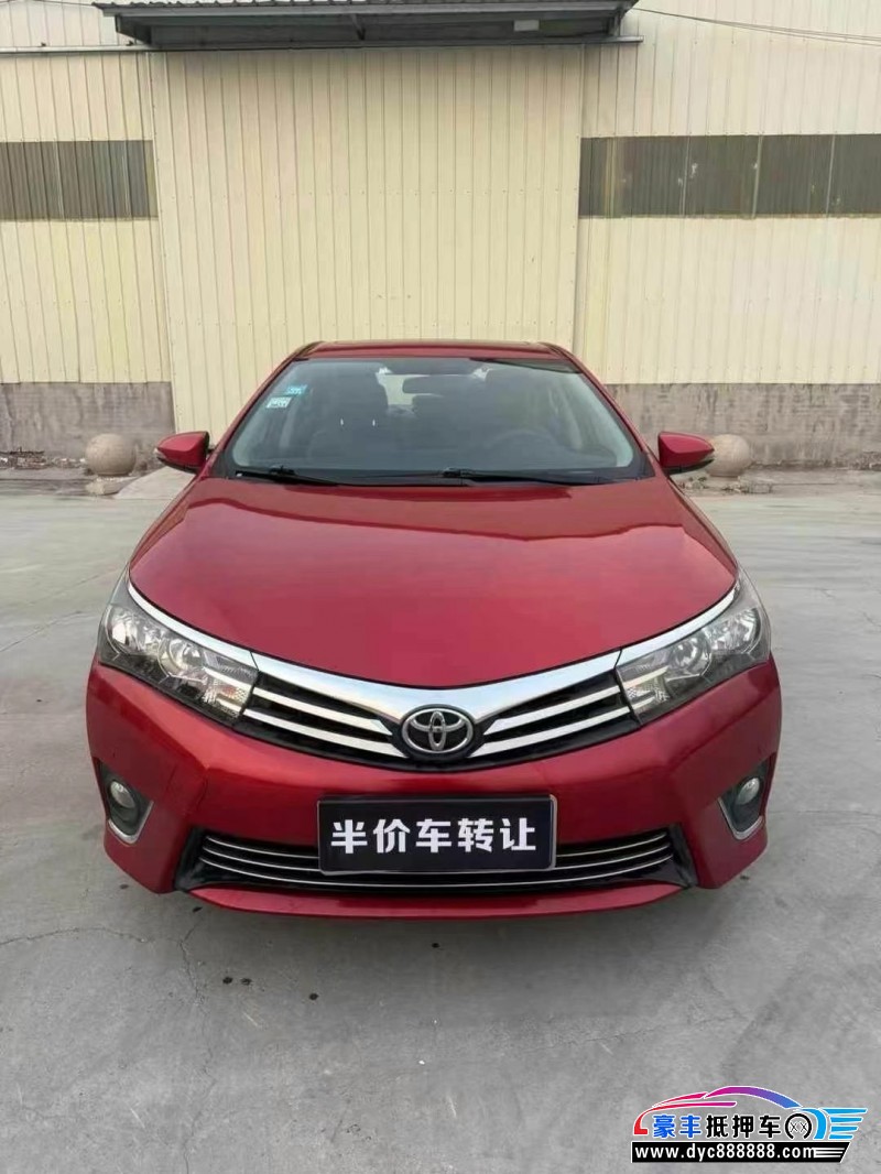17年丰田卡罗拉轿车抵押车出售