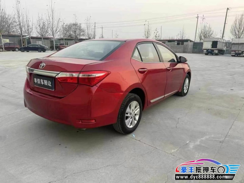 17年丰田卡罗拉轿车抵押车出售