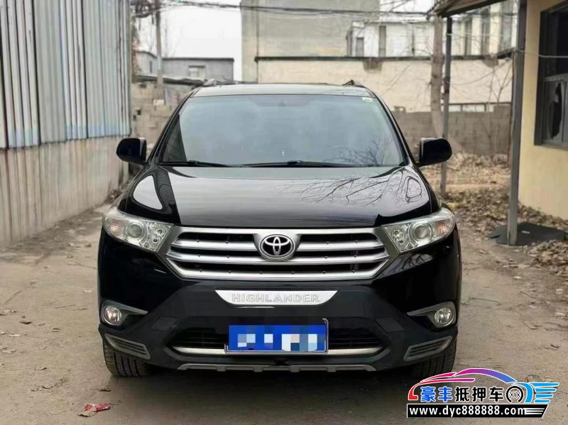 13年丰田汉兰达轿车抵押车出售