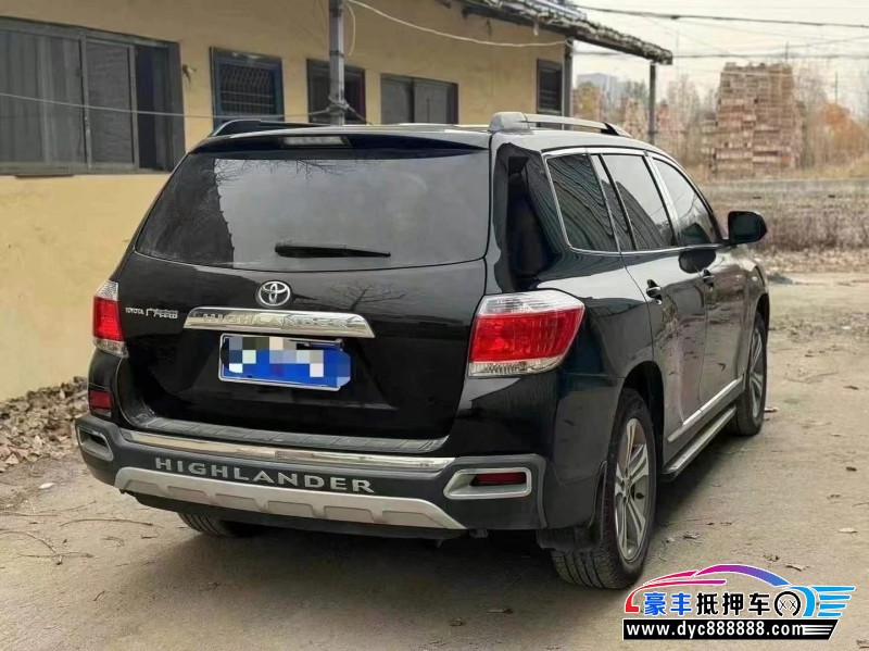 13年丰田汉兰达轿车抵押车出售