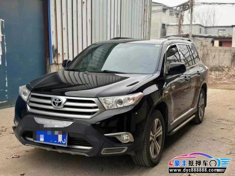 13年丰田汉兰达轿车抵押车出售