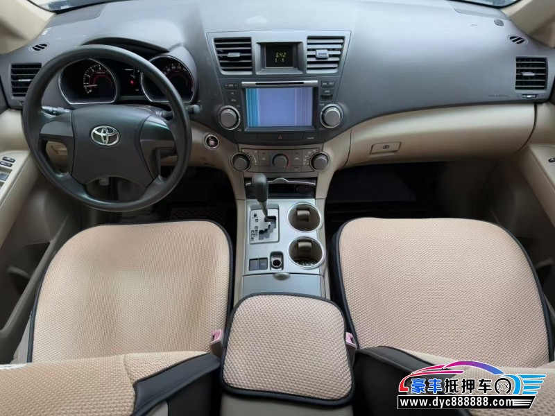 11年丰田汉兰达轿车抵押车出售