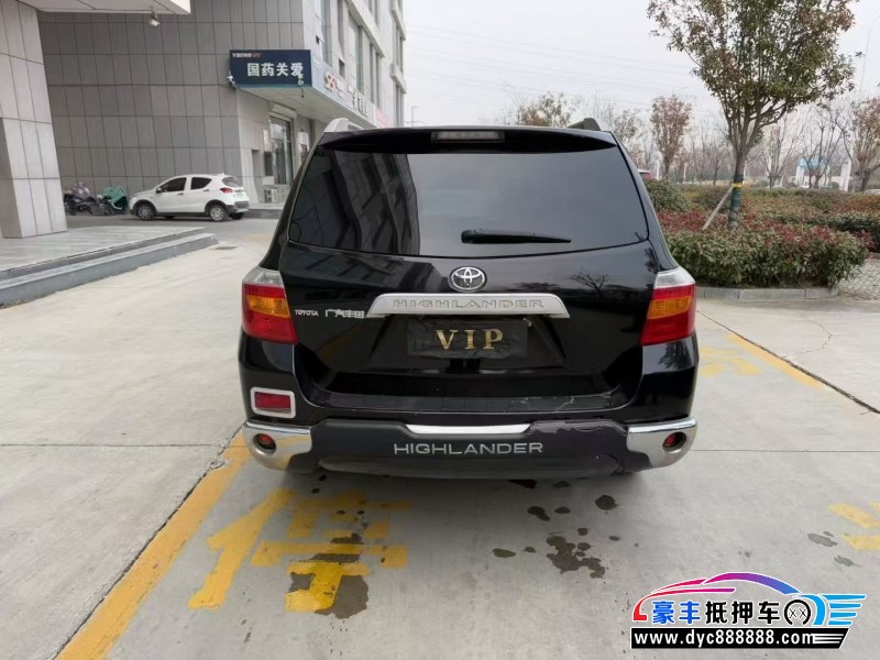 11年丰田汉兰达轿车抵押车出售