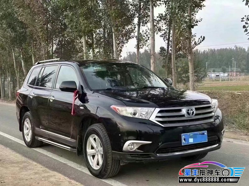 14年丰田汉兰达轿车抵押车出售