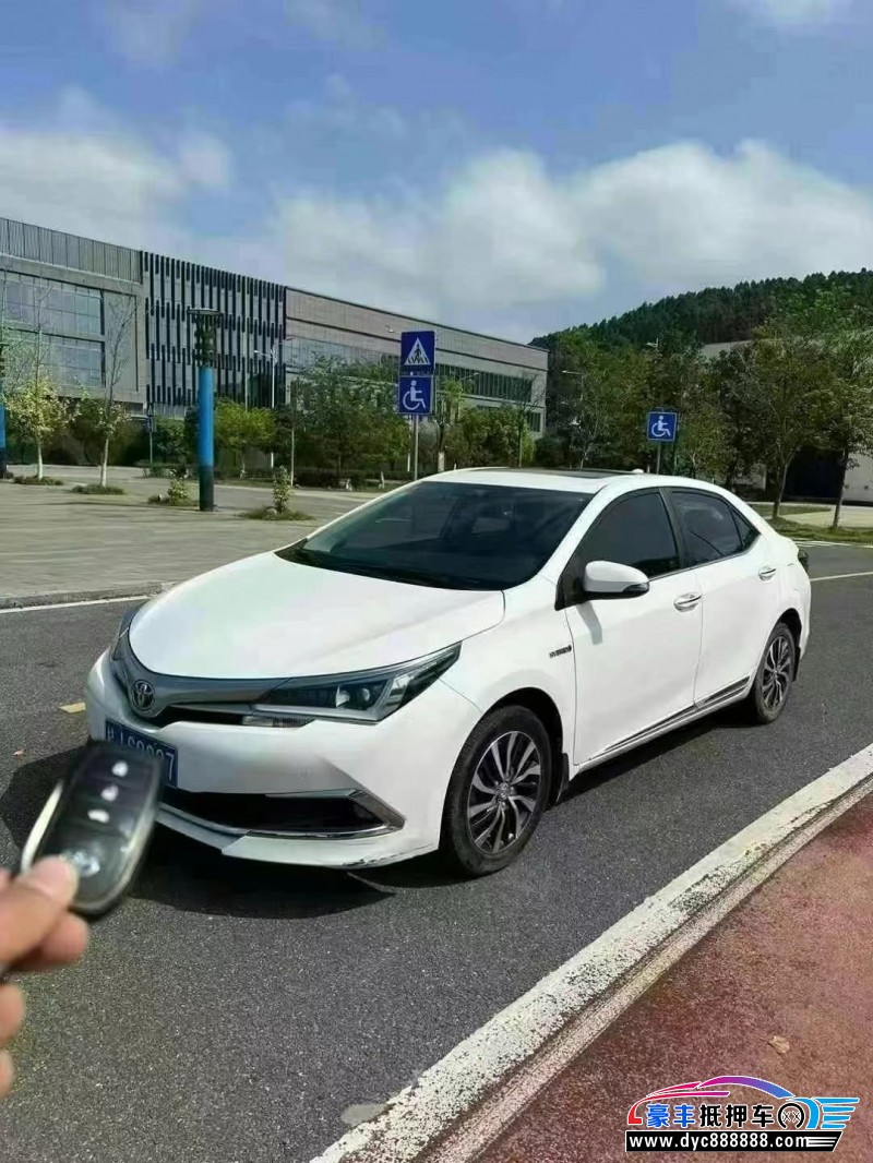 19年丰田卡罗拉轿车抵押车出售