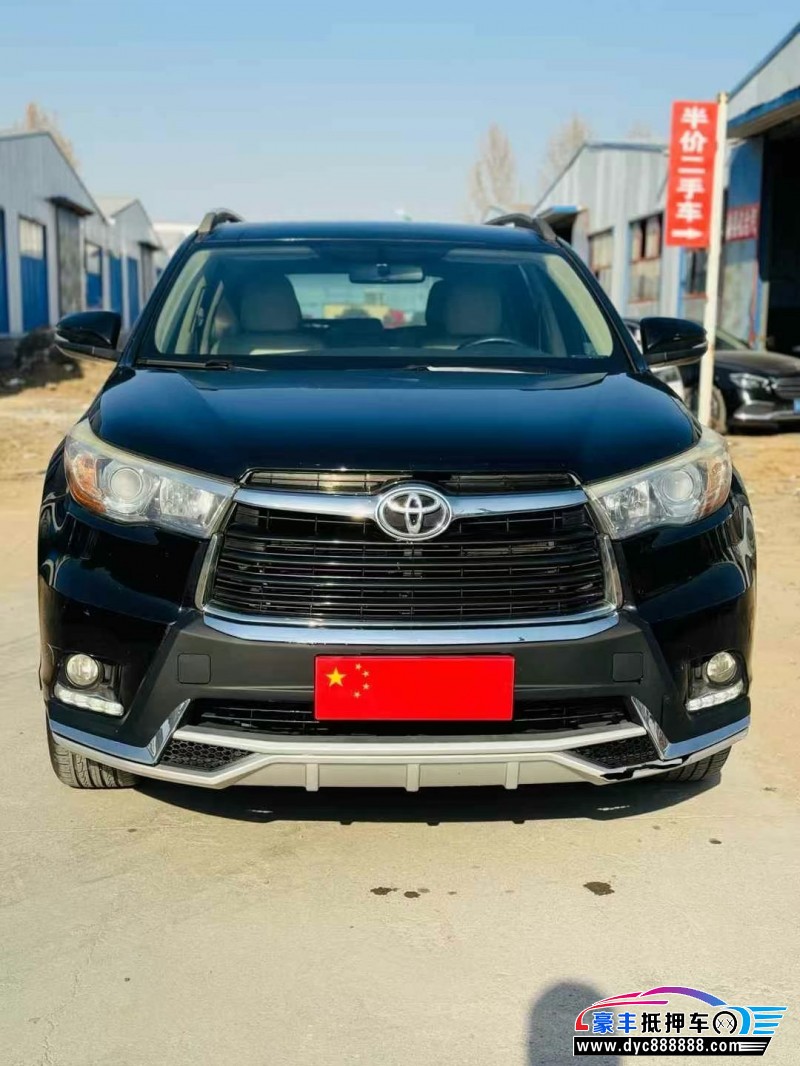 16年丰田汉兰达轿车抵押车出售