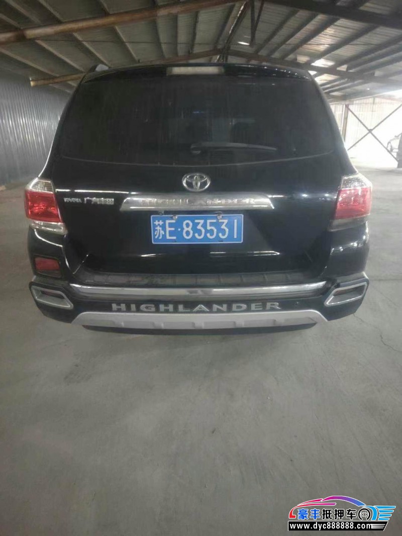 14年丰田汉兰达SUV抵押车出售