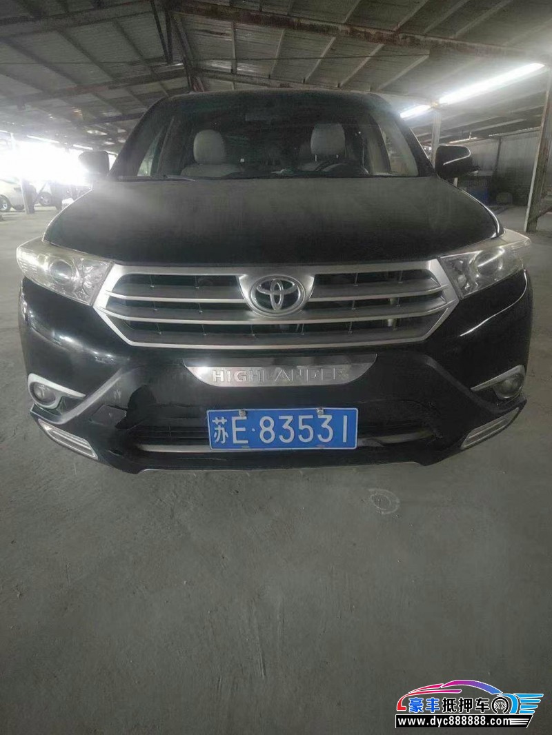 14年丰田汉兰达SUV抵押车出售