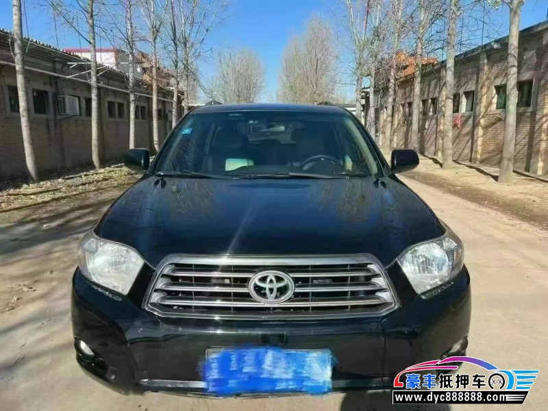 11年丰田汉兰达轿车抵押车出售