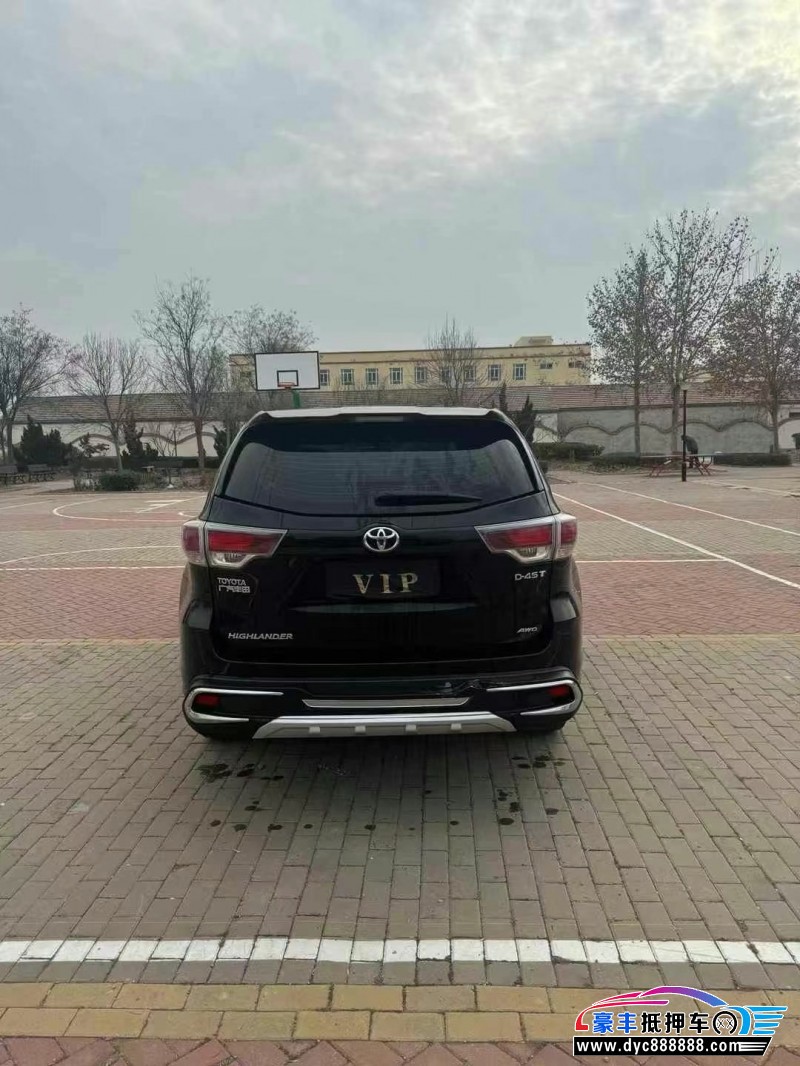 18年丰田汉兰达轿车抵押车出售