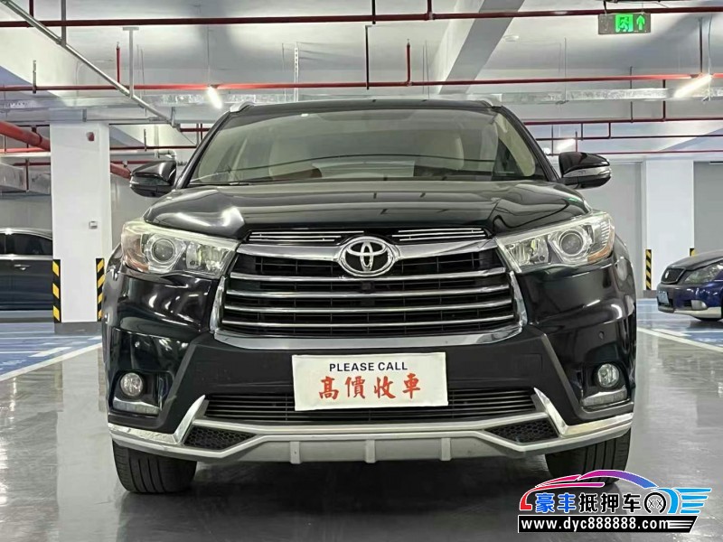 16年丰田汉兰达轿车抵押车出售