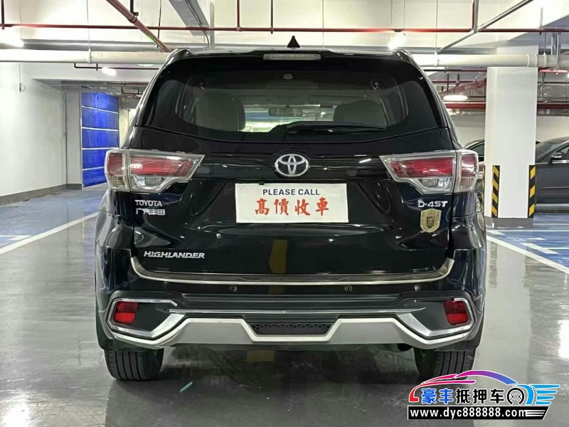 16年丰田汉兰达轿车抵押车出售