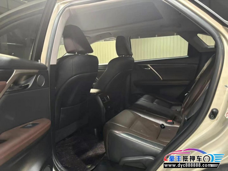 19年雷克萨斯RX轿车抵押车出售