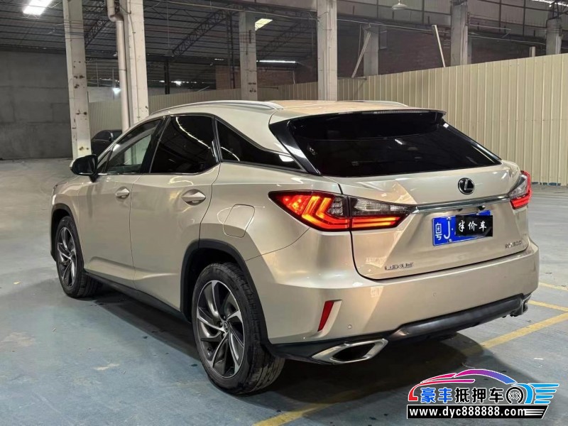 19年雷克萨斯RX轿车抵押车出售