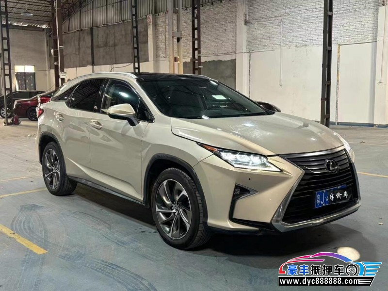19年雷克萨斯RX轿车抵押车出售