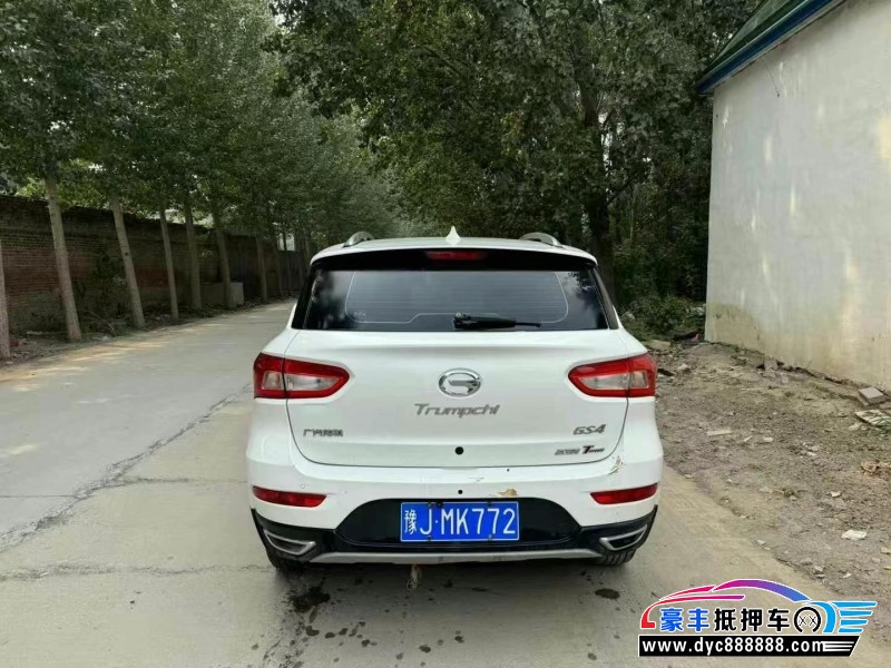 18年传祺GS4轿车抵押车出售