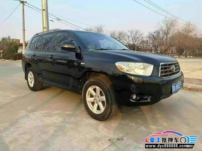 12年丰田汉兰达轿车抵押车出售