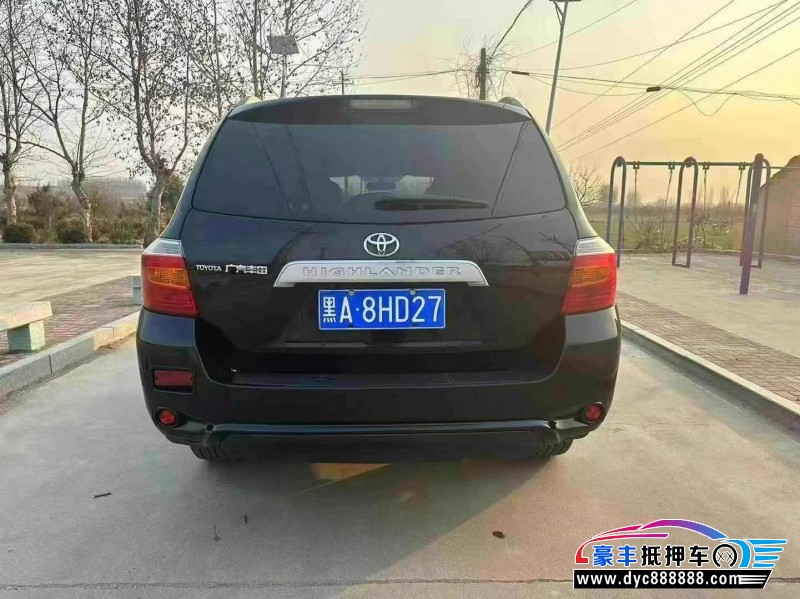 12年丰田汉兰达轿车抵押车出售