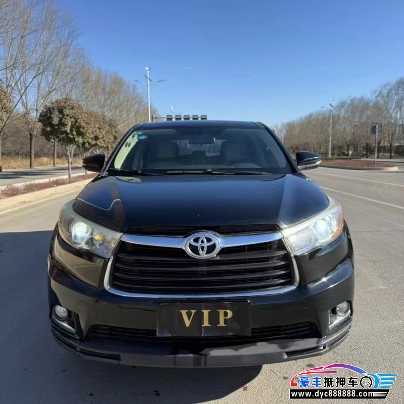 15年丰田汉兰达轿车抵押车出售