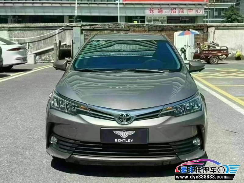 18年丰田卡罗拉轿车抵押车出售