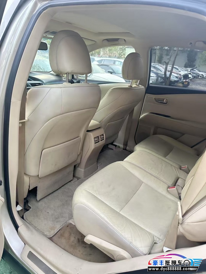 12年雷克萨斯RX轿车抵押车出售