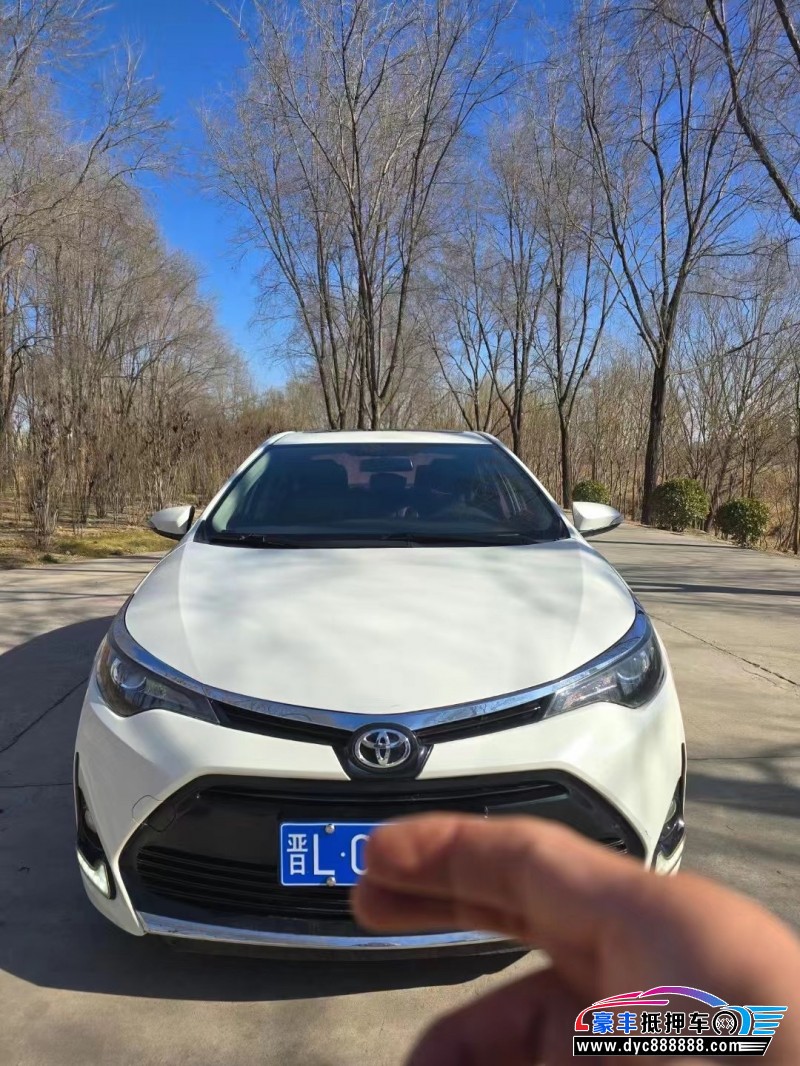 18年丰田雷凌轿车抵押车出售