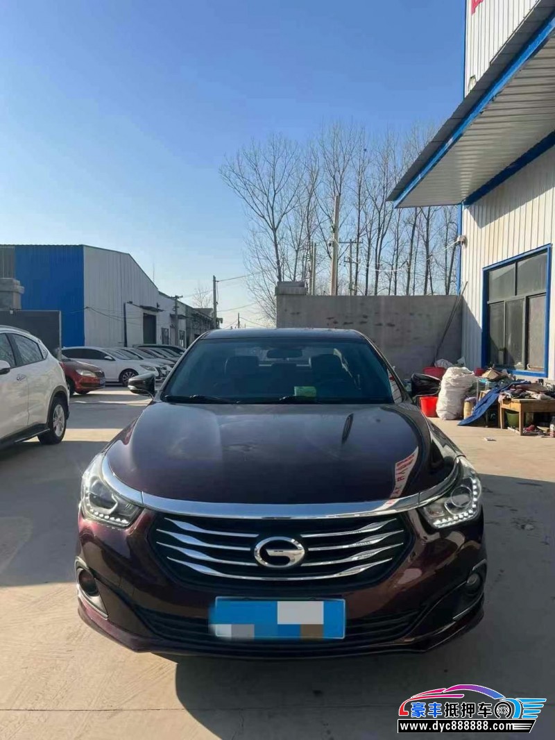 17年传祺GA6轿车抵押车出售